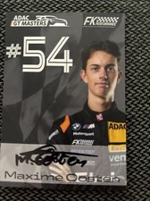 ORIGINAL HANDSIGNIERTE AUTOGRAMMKARTE ADAC GT MASTERS 2024 MAXIME OOSTEN BMW #54