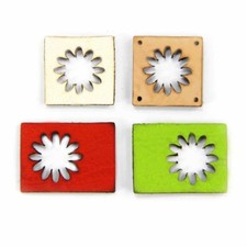 Lederetiketten "ausgeschnittene Blume", Miniapplikation