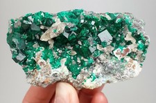 Dioptas mit Cerussit - Tsumeb Mine, Namibia NST