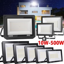 10W-500W LED Strahler Außen Fluter ohne/mit Bewegungsmelder Scheinwerfer IP65