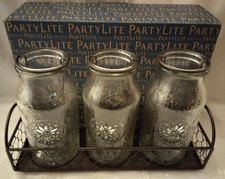 PartyLite Teelichthalter Vintage-Flaschen Trio P93274 OVP