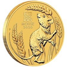 Goldmünze jahr der - der, maus