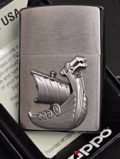 Zippo wikinger schiff emblem - schiff,,