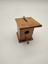 Steiff spardose vogelhaus - spardose, holz