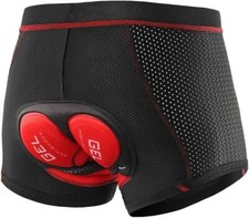 Fahrradhose Radunterhose mit 5D Gel Sitzpolster Unterhose Herren Radfahren Short