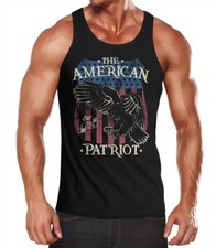 Herren Tank-Top Amerika Flagge Patriot Adler USA Muskelshirt Muscle Shirt