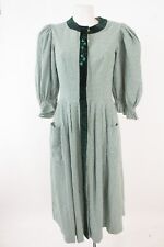 Sportalm Kitzbühel Damen Dirndl Kleid Trachtenkleid Gr.DE 38 Baumwolle Grün-Weiß