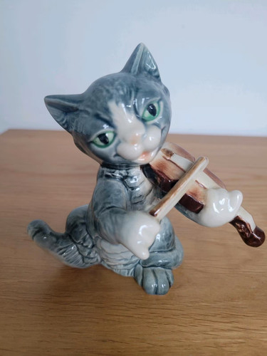 Goebel porzellanfigur katze - porzellanfigur,