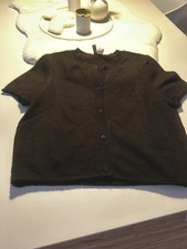 Brauner Cardigan Kurzarm von H&M Größe L