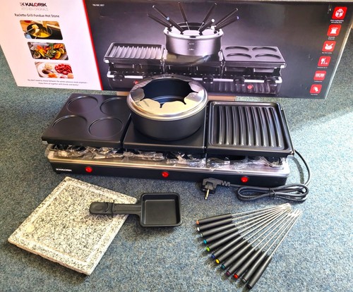 Raclette grill fondue - 3-in-1,