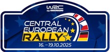 WRC Central European Rally Plakette, Official CER Rallye Plate, Schild 2025