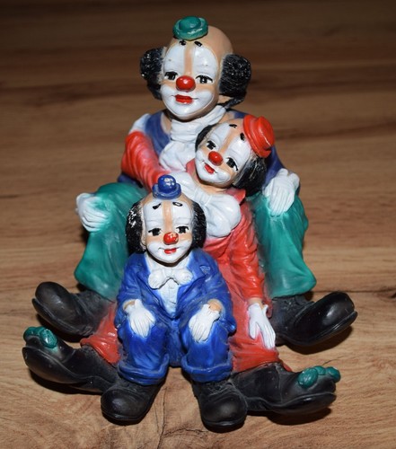 Dipinto mano clown figur - dipinto, a