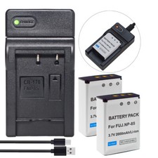 2x Li-ion Battery +Charger for