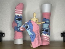 Bunte lustige Motiv Socken Gr. 36-40 Disney's STITCH Kuschelsocken