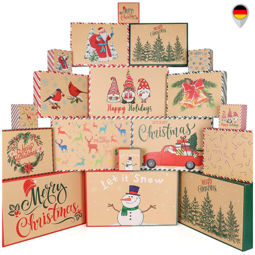 Weihnachts geschenkboxen set - geschenkboxen,