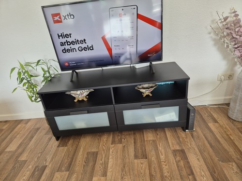 Lowboard schwarz - tv-lowboard,