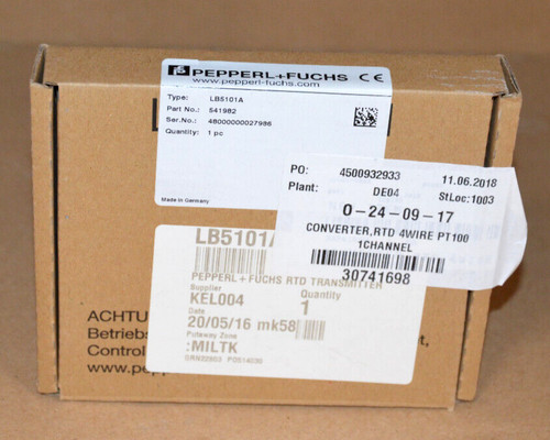 Pepperl fuchs lb5101a - pepperl,