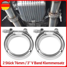 2x 3 Zoll 76mm V-Band Schelle