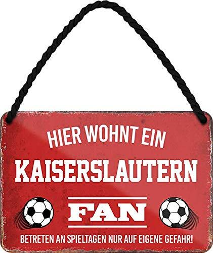 Blechschild fußball hier - fußball,