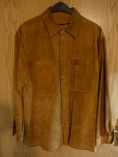 Braunes Wildlederhemd, echt