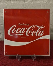 1970 COCA COLA  EMAILLESCHILD EMAILSCHILD WERBESCHILD VINTAGE MEXIKO WERBUNG