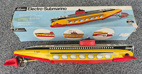 Vintage schuco submarino - vintage,