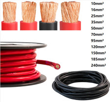 Batteriekabel Stromkabel Fahrzeugleitung 10-240mm² KFZ Lade Anlasser Massekabel