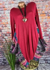 Strick Tunika Kleid Long