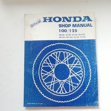 original Honda CB CL SL CD TL 100 125 Werkstatthandbuch shop service Manual 1978