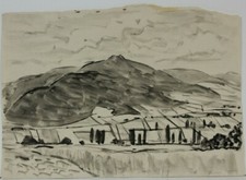  Gerda Henning Tusche Aquarell