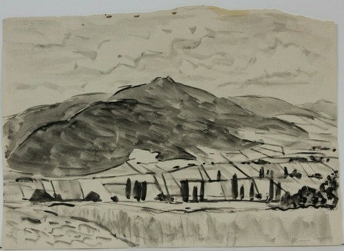 Gerda henning tusche aquarell - ,