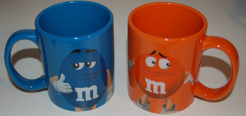 Tasse blau orange - m&m,