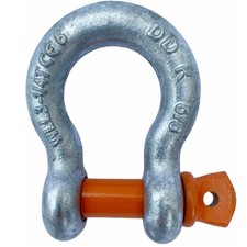 Schäkel hochfest geschweift Schraubbolzen Tragkraft 3250 kg 3,25 to