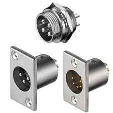 XLR 3 4 5 pol Einbau Stecker