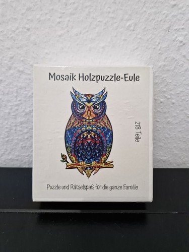 Mosaik holzpuzzle eule sehr - holzpuzzle-eule,