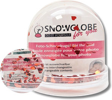 Große Foto-Schneekugel mit