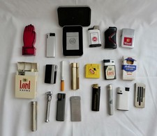 Posten 21x alte Sammler Feuerzeuge West Lucky Lord Maxim Rowenta Winfield Win