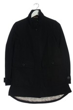 UNITED COLORS OF BENETTON Wollmantel Damen Mantel Gr. DE 38 schwarz Casual-Look