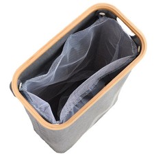 Faltbarer Bambus Wäschekorb Stoff Aufbewahrung Korb Kleidung Lagerung