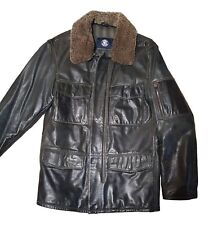 Leder Winterjacke Strellson Swiss Cross Gr.L Schwarz