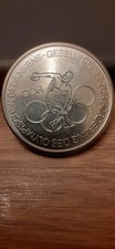 DDR Medaille Olympischer Gedanke Olympiarad Bahn Goldmedaille 1896