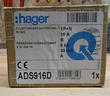 Hager FI-lS Schalter B-16A