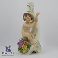 Kerzenhalter /Figur aus Porzellan, Porzellanfabrik Sandizell Höffner & Co (A)