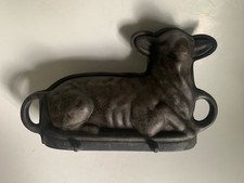 Antik Gusseisen Backform Osterlamm Carl Herzog Lammform Deko Sammler 5,3 kg