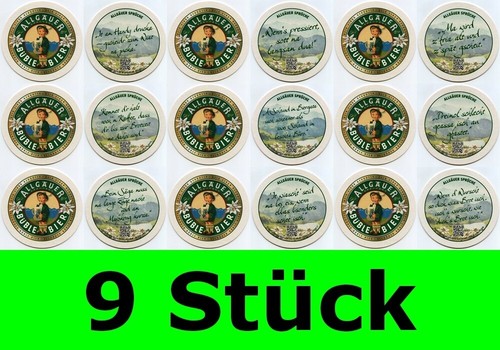 Stück bierdeckel allgäuer - 9,