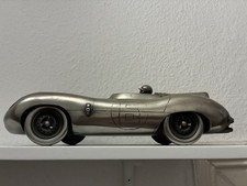 Schwere Metall‑Skulptur Jaguar D‑Type #6 Le Mans – Deko Modellauto