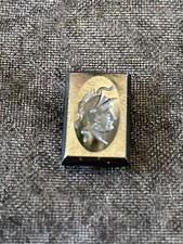 Schmuckstein für  Ring Ritter Wappen Grau Anthrazit Hämatit Herrenring Royal