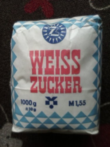 Ddr verpackung weisszucker - verpackung,