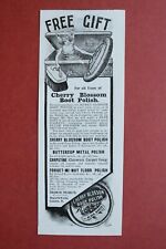 WL4a) Werbung Chiswick Polish Co 1909 Boot Metal Floor Politur London England UK