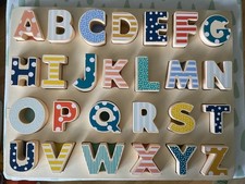 ABC - Holzpuzzle gebraucht , Marke Hema 